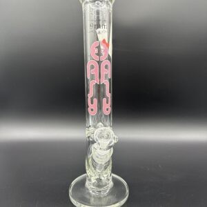 Water Pipe 15" 9mm Thick Straight Tube Easy Glass with Ice Catcher
