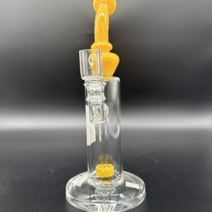 Water Pipe Bent Neck Straight Tube with Shower Head Perk Yellow