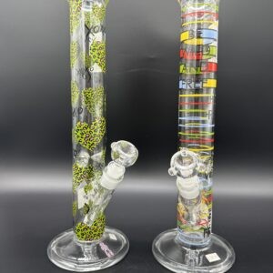 Water Pipe Straight Tube Easy Glass 7mm Thick with Ice Catcher