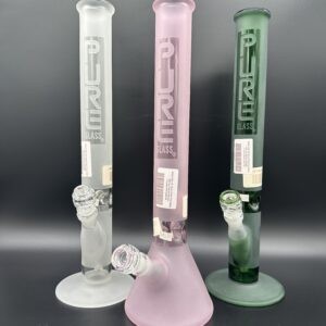 Water Pipe 18" 5mm Thick Pure Glass with Ice Catcher
