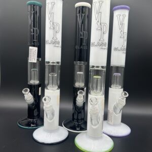 Water Pipe 18" 5mm THick VIP Glass with Showerhead Perk & ICe Catcher