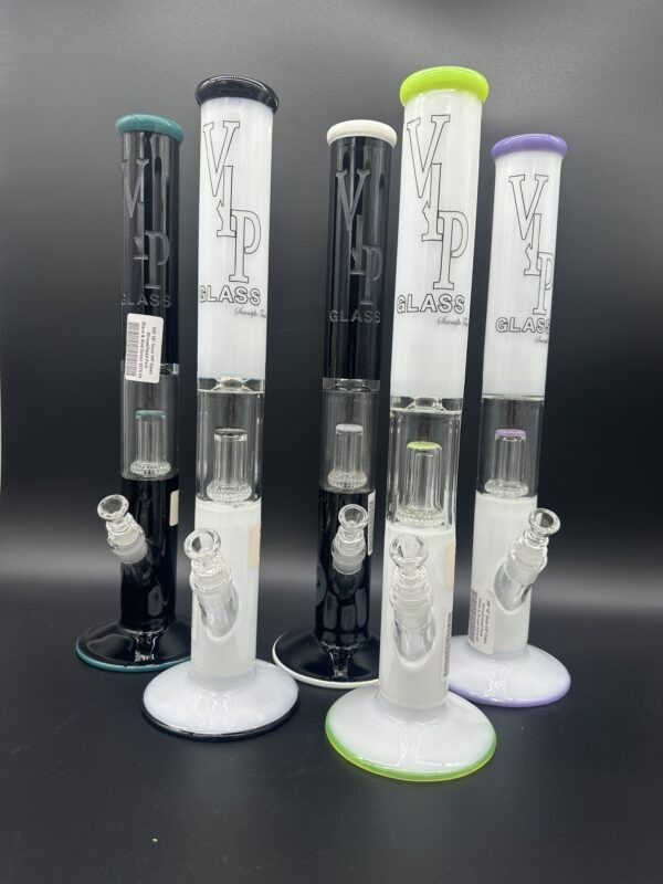 Water Pipe 18" 5mm THick VIP Glass with Showerhead Perk & ICe Catcher