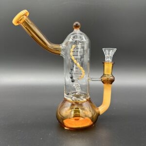 Water Pipe 8" 5mm Thick Banger Hanger with Turbine Perk & DNA Perk