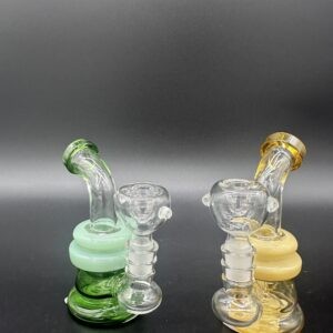 Water Pipe 5" 5mm Bent Neck Banger Hanger with UFO Perk