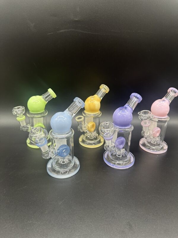 Water Pipe 6" 5mm Thick Banger Hanger with Dount Perk & Spirle Perk