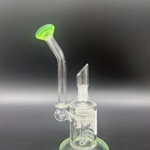 WP 6.5" 5mm Bent Neck Vip Glass Inline Diffused Perk Lime Green $236.59