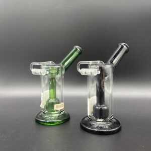 Water Pipe 7" 7mm Banger Drop Thick Sidecar with Showerhead Perk