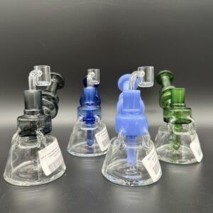 Water Pipe 6" 5mm Thick Banger Hanger with Double Diffi Holes Perk