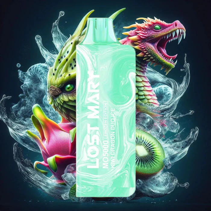 Lost Mary MO5000 Puffs Kiwi Dragon Duo Ice  Hi-Life Smoke Shop