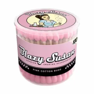 Blazy Susan - Cotton Buds - 100 Counts Per Jar Pink