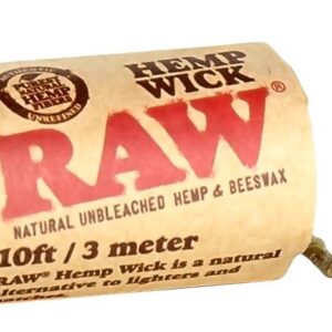 RAW HEMP WICK 10FT/3 Meter