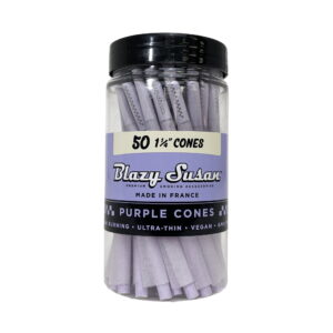 Blazy Suzan Purple Pre Rolled Cones 1-1/4″ | 50 Count