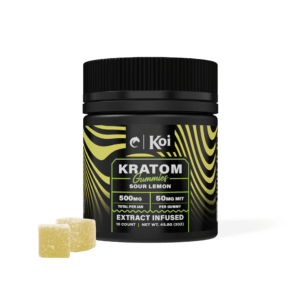 Koi Kratom Gummies 500MG Sour Lemon