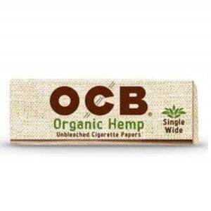 OCB Organic Hemp Unbleached Papers Single Wide