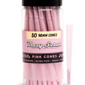 Blazy Susan Pink Pre Rolled Cones 98MM | 50 Count