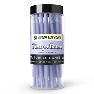 Blazy Susan Purple 25 Queen Cones Jar