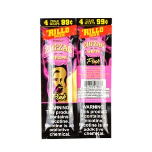 ZIG ZAG WRAP Pink Rillo SIZE 4PK