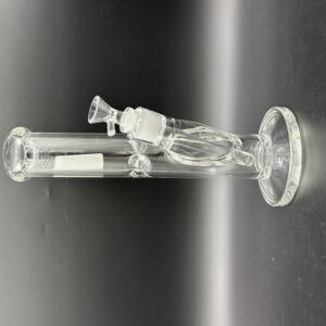 WaterPipe 10" 9mm Thick Straight Tube Clear with Ice Catcher