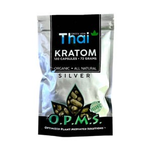 Opms Silver Green Vein Thai 120 Caps