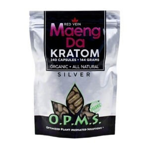 Opms Silver Red Vein Maeng Da 240 Caps
