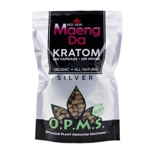 OPMS Silver Red Vein Maeng Da 480 Caps