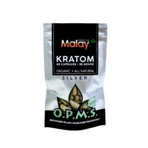 Opms Silver Green Vein Malay 60 Caps
