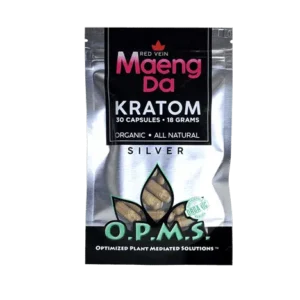 Opms Silver Red Vein Maeng Da 30 Caps