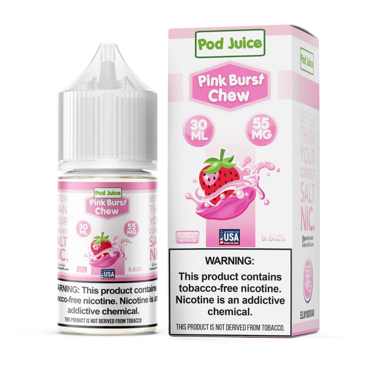 Pod Juice Salt Pink Burst Chew 55MG
