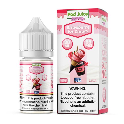 Pod Juice Salt Strawberry Ice Cream 35MG