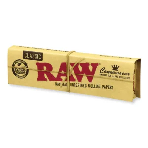 Raw Classic Connoisseur King Size Slim Paper + Tips
