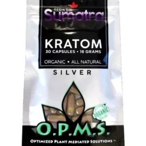 Opms Silver Red Vein Sumatra 30 Caps
