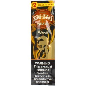 Zig Zag Wraps Peach 2PK