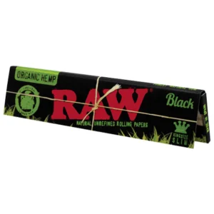 Raw Organic Hemp Black Kingsize Slim Papers