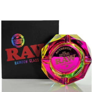 Raw Rainbow Glass Ashtray