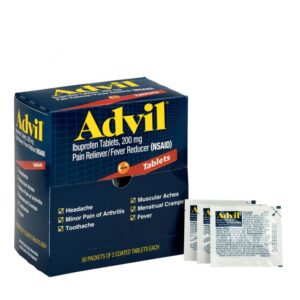 Advil Pain Reliever and Fever Reducer, Ibuprofen 200mg for Pain Relief