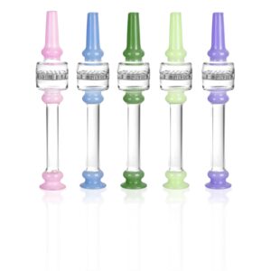 5.5" Colorful Honeycomb Diffuser Dab Straw