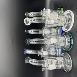 WaterPipe 10" 5mm Thick Banger Hanger with Gridded Perc