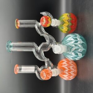 Water Pipe 10" 5mm Thick Zig-Zag Hook Horn