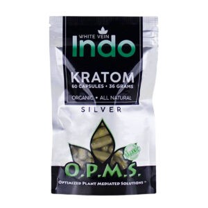Opms Silver White Vein Indo 60 Caps