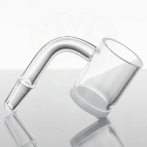 Quartz Banger Flat Top 2mm White Bottom 14mm Male 90 Degree