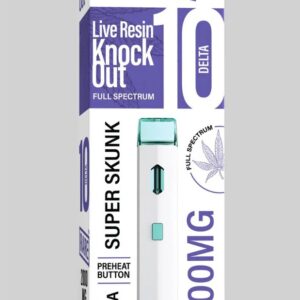 Rare Delta 10 Live Resin Knock Out Full Spectrum 2000MG (Indica) (Super Skunk) (D8 + D10 + THC-B + THC-P)