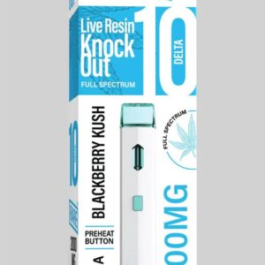 Rare Delta 10 Live Resin Knock Out Full Spectrum 2000MG (Indica) (Blackberry Kush) (D8 + D10 + THC-B + THC-P)