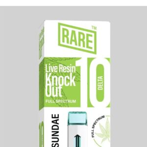 Rare Delta 10 Live Resin Knock Out Full Spectrum 2000MG (Sativa) (Apple Sundae) (D8 + D10 + THC-B + THC-P)