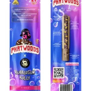 Phatwoods 2.5G Infused Pre Rolled Blunt {Bubblegum Bully , Hybrid}