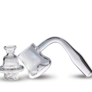 VapeBrat Vortex Spinner Quartz Banger Kit: 18mm Male 90 Degree