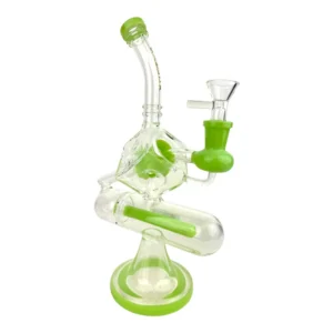 Water Pipe Cali Cloud X 10.5" Inline Perc Tube Square Bent Neck