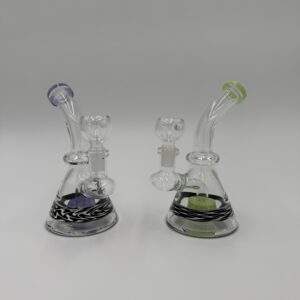 Waterpipe 6" 5mm Thick Bent Neck Banger Hanger showerhead Perk