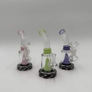 WaterPipe 5.5" 5mm Thick Bent Neck Banger Hanger Mushroom Perk