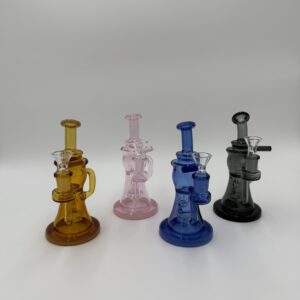 WaterPipe 7” 5mm Thick Recycler Reversed Showerhead Perk