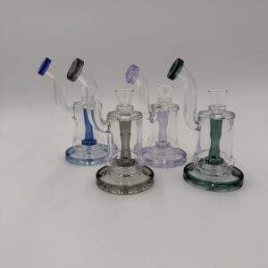 WaterPipe 5" 5mm Thick Bent Neck Shower Head Perc